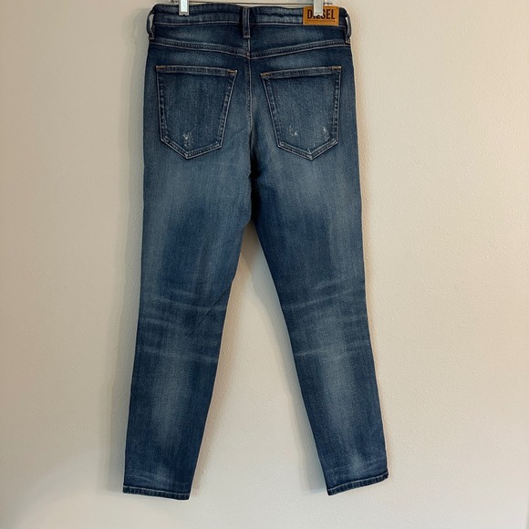 Diesel Babhila Jeans Women Blue Distressed Skinny Fit Denim Pants Tag 26x32 - Picture 5 of 11